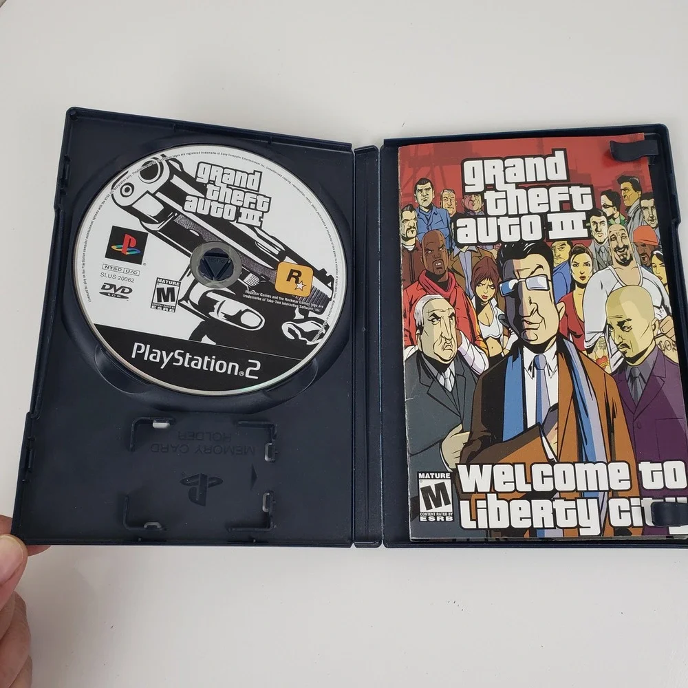 Grand Theft‎ Auto III Sony PlayStation 2 PS2 2001 Black Label GTA 3 Complete CIB